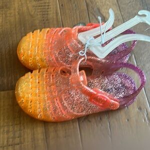 Cat and Jack glittery sandals  Size 8